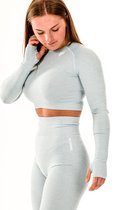 DM Training - Vital sportoutfit / sportkleding set voor dames / fitnessoutfit legging + sport top (turquoise)
