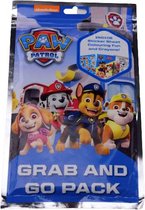 Paw Patrol Grab and Go Kleur- en Stickerset met Waskrijtjes