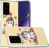 Voor Samsung Galaxy Note20 Ultra Painted Pattern TPU beschermhoes (eenhoorn)