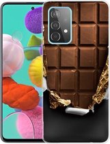 Voor Samsung Galaxy A32 5G schokbestendig geverfd transparant TPU beschermhoes (chocolade)