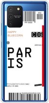 Voor Samsung Galaxy A91 Boarding Pass Series TPU telefoon beschermhoes (Parijs)