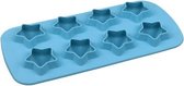 2 STUKS Creatieve siliconen ijsbakvorm 8 doorlopende vorm Zelfgemaakte doe-het-zelf ijsbakdoos, stijl: vijfsterren (blauw)
