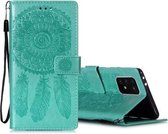 Voor Galaxy S10 Lite / A91 / M80s Dream Catcher Reliëfpatroon Horizontale Flip lederen tas met standaard & kaartsleuven & portemonnee-functie (groen)
