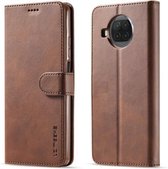 Voor Geschikt voor Xiaomi Mi 10T Lite 5G LC.IMEEKE Kalfsstructuur Horizontale flip lederen tas met houder & kaartsleuven & portemonnee (bruin)