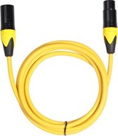 XRL mannelijk naar vrouwelijk microfoonmixer audiokabel, lengte: 1,8 m (geel)