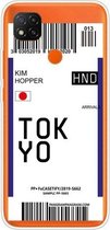 Voor Xiaomi Redmi 9C Boarding Card Series Pattern TPU beschermhoes (Flag Tokyo)