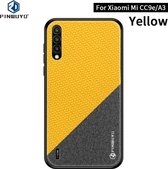 PINWUYO Honors Series schokbestendige pc + TPU beschermhoes voor Geschikt voor Xiaomi Mi CC9e / A3 (geel)