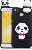 Voor Xiaomi Redmi 4X 3D Cartoon Pattern Shockproof TPU beschermhoes (Red Bow Panda)