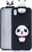 Voor Xiaomi Redmi 7A 3D Cartoon Pattern Shockproof TPU beschermhoes (Red Bow Panda)