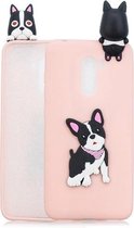 Voor Geschikt voor Xiaomi Pocophone F1 3D Cartoon patroon schokbestendig TPU beschermhoes (schattige hond)