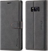 Voor Samsung Galaxy S8 + Forwenw F1 Serie Mat Sterk Magnetisme Horizontale Flip Leren Case met Houder & Kaartsleuven & Portemonnee & Fotolijst (Zwart)