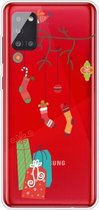 Voor Samsung Galaxy A51 Trendy Leuke Kerst Patroon Case Clear TPU Cover Telefoon Gevallen (Black Tree Gift)