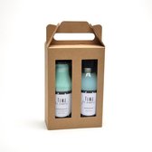 Soap & Gifts Giftset Message On A Bottle Blauw/bruin 2-delig