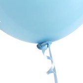 Baby blauw snelsluiters voor ballonnen.