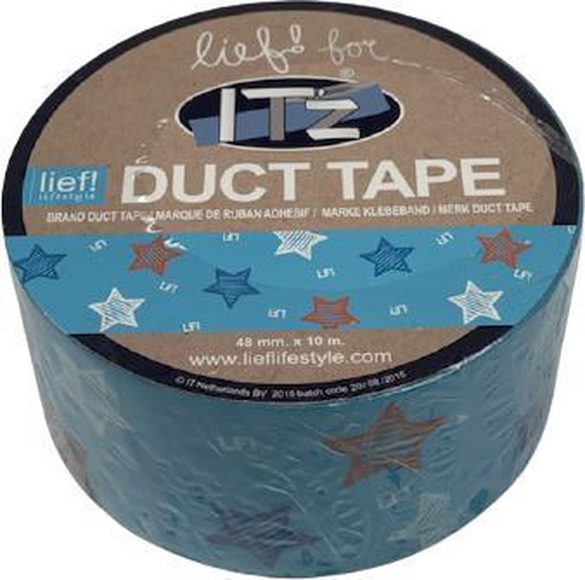 ik heb honger Slovenië Voorganger IT'z Duct Tape 46- Lief Blauwe Ster 3 stuks 48 mm x 10m | tape - plakband  -... | bol.com