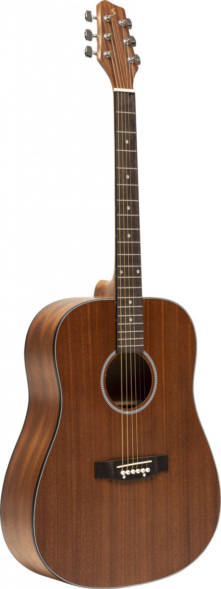 Stagg SA25 D MAHO Akoestische Western gitaar dreadnought model Sapeli Mahonie
