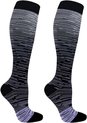zwart, Running Travel Sock - Reissokken / Reis Kousen - Heren/Dames Maat 41/42/43/44/45/46