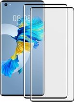 Voor Huawei Mate 40 Baseus 2 STUKS 0,25 mm Volledig scherm Gebogen oppervlak Volledig rubberen gehard glasfilm