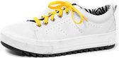 Sneakerveters | Platte gele veters | lengte: 100cm | 8 mm breed