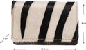 Zwarte en witte dierenprint portemonnee, 12.5 cm breed, 8 cm hoog, 3 cm diep.
