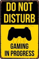 Retro Muur Decoratie uit Metaal Gamer Signs 20x30cm DU-7330