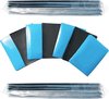 Afbeelding van het spelletje Trading Card Speelkaartsleeves – 100 stuks – 66x91mm – Lichtblauw – Card sleeves