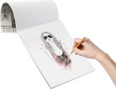 Grafix Schetsboek A4 - Wit papier - 80 vellen - 60grams papier