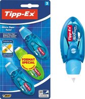 Tipp-Ex Micro Tape Twist Correctieroller - 3 stuks - kleur willekeurig