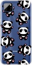 Voor Huawei Y5p (2020) Gekleurd tekeningpatroon Zeer transparant TPU beschermhoes (Hug A Bear)