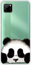 Voor OPPO Realme C11 Gekleurde tekening Clear TPU Cover Beschermhoesjes (Hug Face Bear)