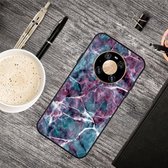 Voor Huawei Mate 40 Pro + olie reliëf gekleurd tekening patroon schokbestendig TPU beschermhoes (marmer)