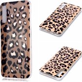 Voor Galaxy A70 Plating Marble Pattern Soft TPU beschermhoes (Leopard)