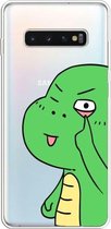 Voor Galaxy S10 Plus Lucency Painted TPU Protective (Funny Dinosaur)