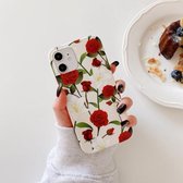 Bloem- en bladpatroon schokbestendig TPU beschermhoesje voor iPhone 11 (5)