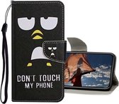 Gekleurde tekening patroon horizontaal Flip lederen hoes met houder & kaartsleuven & portemonnee voor iPhone 12 Pro Max (Penguin)