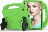 Voor Huawei MediaPad T3 10.1 inch EVA Kinderen Falling Proof Platte beschermende schaal met duimbeugel (groen)