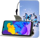 Voor Huawei Honor Play 4T Pro Gekleurde Tekening Horizontale Flip Lederen Case met Houder & Kaartsleuf & Portemonnee (veel Vlinders)