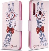 Voor Huawei P40 Lite E / Y7P Gekleurde Tekening Patroon Horizontale Flip Leren Case met Houder & Kaartsleuven & Portemonnee (Herten)