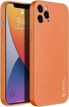 Voor iPhone 12 Pro Max DUX DUCIS YOLO-serie PU + PC + TPU beschermhoes (oranje)