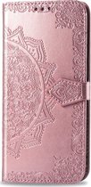 Mobigear Mandala Bookcase voor de LG K61 - Roségoud