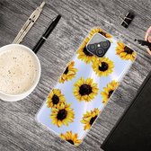 Voor Huawei Nova 8 SE schokbestendig geverfd transparant TPU beschermhoes (gele chrysant)