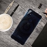 Voor OnePlus Nord N100 Gekleurde tekening Clear TPU beschermhoesjes (Mandala)