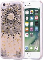 Goudfoliestijl Dropping Glue TPU zachte beschermhoes voor iPhone 6 (Datura)