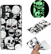 Voor Galaxy A21 Lichtgevende TPU mobiele telefoon beschermhoes (Ghost Head)