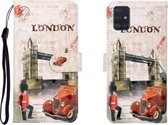 Voor Galaxy A51 3D Gekleurde Tekening Horizontale Flip Leren Case met Houder & Kaartsleuf & Portemonnee (Autotoren)