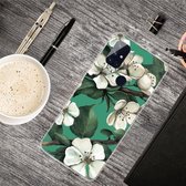 Voor OnePlus Nord N10 5G schokbestendig geverfd transparant TPU beschermhoes (Sasanqua)