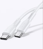 USAMS US-SJ459 U43 Type-C naar Type-C 100W PD-snellaadkabel, lengte: 1,2 m (wit)