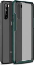 Voor OnePlus Nord Vierhoekige schokbestendige TPU + pc-beschermhoes (groen)