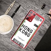 Voor Samsung Galaxy S21 5G Boarding Pass Series TPU telefoon beschermhoes (Hong Kong)