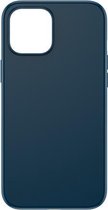 Voor iPhone 12 Pro Max ROCK vloeibare siliconen schokbestendige beschermhoes (blauw)